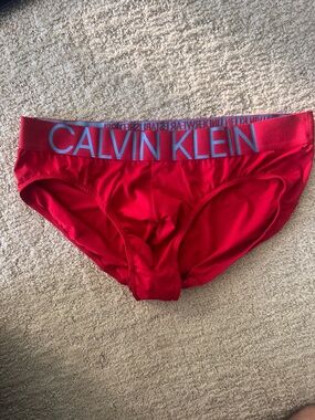 Calvin Klein Red Logo Bikini Brief
